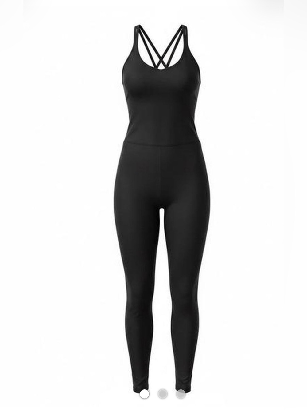 Willow NUX Black Strappy bodysuit small